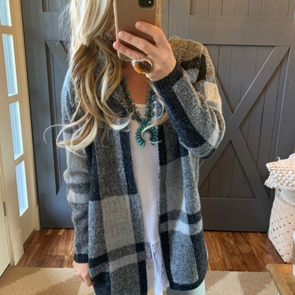 New Hooded Cardigan Sweater Coat Jacket - Picture 2 of 10